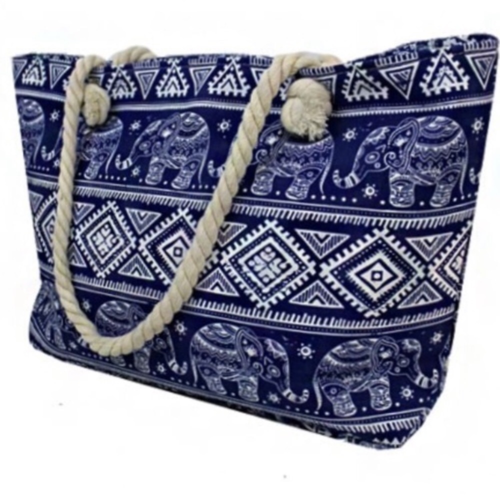 Trending Elephant 🐘Aztec Carryall Tote Bag